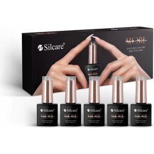 Silcare Mani More Sæt med vitamin hybrid base 10g + hybrid neglelak 3x10g + top coat 10g