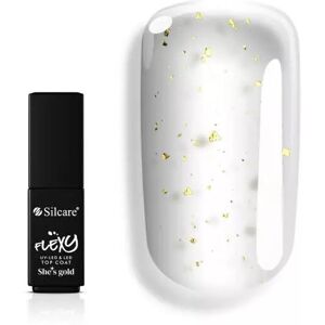 Silcare Flexy She's Gold Top Coat topcoat med guldfarvede partikler 4,5g