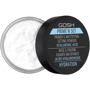 GOSH Prime'n Set Pulverfikserende og matterende pudder/base 3i1 med hyaluronsyre 003 Hydration 7g