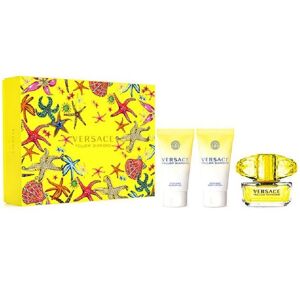 Versace Yellow Diamond sæt eau de toilette spray 50ml + bodylotion 50ml + shower gel 50ml