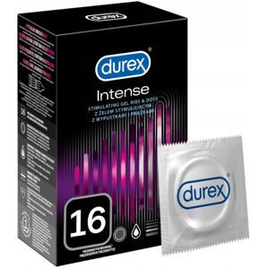 Durex Intense kondomer, 16 stk. med ribben og stimulerende gel