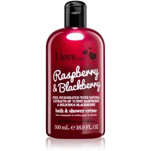 I Love Bath & Shower Creme Hindbær & Blackberry bruse- og badecreme 500ml