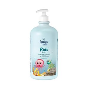 Family Fresh Børne shower gel og shampoo 2i1 til børn 1000ml