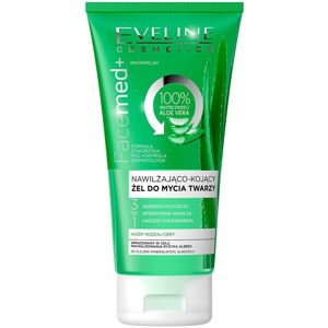 Eveline Cosmetics Facemed+ 3i1 fugtgivende og beroligende ansigtsvaskegel med aloe til alle hudtyper 150ml