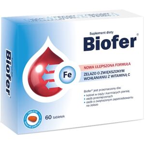 Biofer Jern med øget optagelse med C-vitamin 60 tabletter