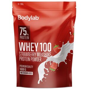 BodyLab Whey 100 Proteinpulver Jordbær Milkshake (1kg)