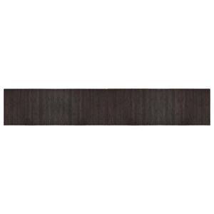 vidaXL gulvtæppe 70x400 cm rektangulær bambus mørkebrun
