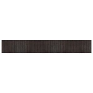 vidaXL gulvtæppe 70x500 cm rektangulær bambus mørkebrun