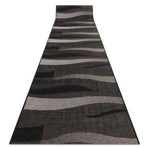 Dywany Luszczów Fortovet SISAL FLOORLUX design 20212 sort / sølv 120 cm, 120x240 cm