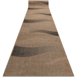 Dywany Luszczów Fortovet SISAL FLOORLUX design 20212 coffee / sort 120 cm, 120x240 cm