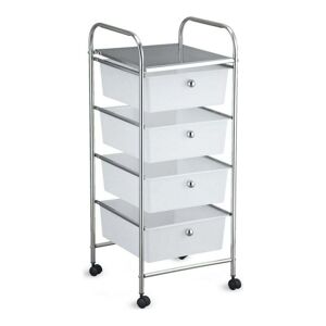 Ripa Kommode Confortime Metal Plast Med hjul (33 x 32,5 x 78 cm)