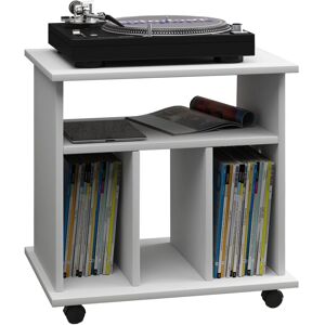 ebuy24 Retal reol, retro til LP plader 4 hylder, hvid.