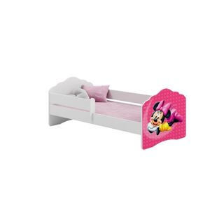 Kobi Børneseng - Fala med madras og beskyttelseskant - Minnie Mouse - 140 x 70 Cm