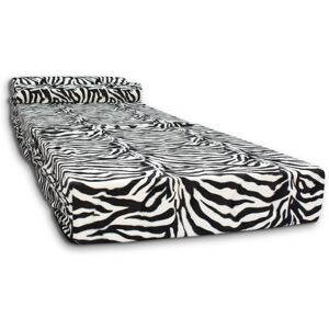 Viking Gæstemadras - campingmadras - rejsemadras - foldbar madras - 70 x 200 x 15 med pude Zebra Design