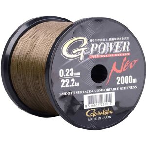 Gamakatsu Flettet Line G-power 2000 M Grøn 0.120 mm