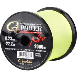 Gamakatsu Flettet Line G-power 2000 M Gul 0.090 mm