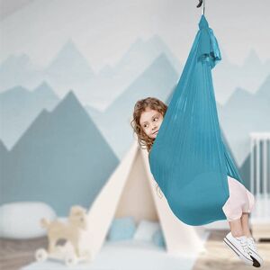 Shoppo Marte Kids Elastic Hammock Indoor Outdoor Swing, Size: 1x2.8m (Sky Blue)