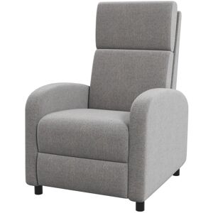 Rootz Living Rootz Tv Lænestol - Fold-out Fodstøtte - Hvile Tv Stol - Kan vippes op til 160° - Relax Chair - Blødt stof - Højdensitetslomme - Stue - Flerlagsbræt -