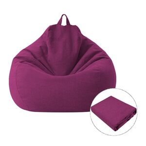 Shoppo Marte Lazy Sofa Bean Bag Chair Fabric Cover, Size:100 x 120cm(Purple)