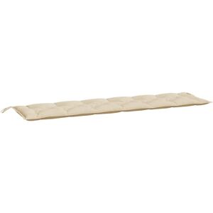 vidaXL hynde til havebænk 200x50x7 cm oxfordstof beige