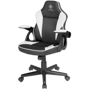 Deltaco GAMING DC120W Junior Gaming Chair, PU-leather, Black/White