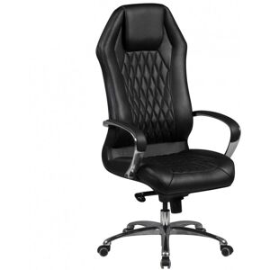 Rootz Living Rootz Executive Chair - Kontorstol - Ægte læder - Aluminiumsarmlæn - Ergonomisk design - Åndbar - 126cm x 70cm x 70cm