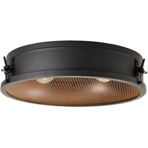 BRILLIANT lampe, Zois loftlampe 42cm sort korund, metal, 2x A60, E27, 28W, standard lamper (medfølger ikke), A++