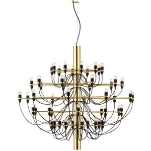 Highlands Ramonita gold big ceiling chandelier with 50 lamps