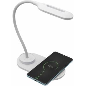 LED-lampe med trådløs oplader til smartphones Denver Electronics LQI-55 Hvid 5 W