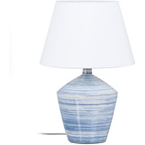 BigBuy Home Bordlampe Blå Hvid Keramik 40 W 220 V 240 V 220-240 V 30,5 x 30,5 x 44,5 cm