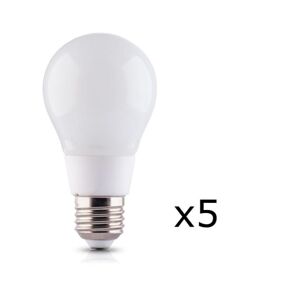 Forever Light LED-lampa E27 10W 230V 6000K 5-pack, Kallvit