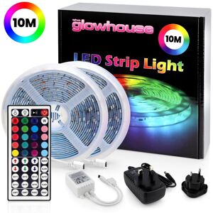 TheGlowHouse LED-Strip Lights med RGB / Lyskæde / LED-liste - 10 meter