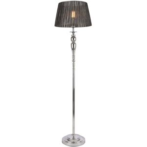 [lux.pro] gulvlampe Lingen- 151xØ40cm - 230V, 50Hz - 1xE27 - metal / tekstil - grå