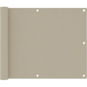 vidaXL altanafskærmning 75x300 cm oxfordstof beige