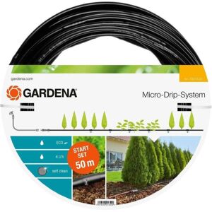 Gardena Micro Drip System Starter Sæt L Til Rækkeplanter Drip System - 50 Meter