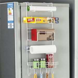 Shoppo Marte Multi-layer Fridge Storage Rack Side Shelf Sidewall Holder Multi-function Kitchen Organizer Household, Size: 25 x 9.5 x 62cm