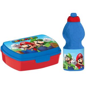 2-Pack Super Mario & Luigi Madkasse & Pop-up Vandflaske