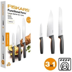 SÆT 3 stk. FUNKTIONEL FORM FISKARS KNIVE