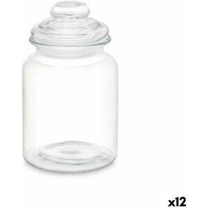 Vivalto Beholder Gennemsigtig Glas 900 ml (12 enheder) Med låg