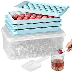 VEVOR Ice Cube Bakke Silikone Rund Ice Ball Maker med låg Easy Release 2 Pack