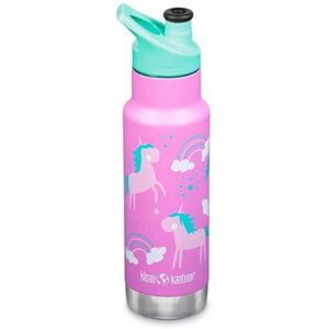 Klean Kanteen Rustfri Stål Flaske Insulated Kid Classic 355ml Barn Sport Kasket Rosa