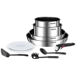 Tefal INGENIO Kökskärl set 10 p, Stekpannor, Kastruller, Induktion, Rostfritt stål, Non-stick beläggning, Emotion L897AS04