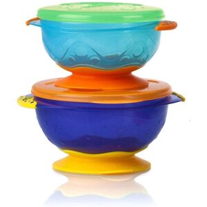 Nuby Stackable Suction Bowls 2Pk