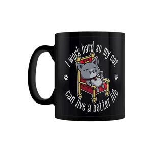 Grindstore Jeg arbejder hårdt, så min kat kan leve et bedre liv Mug