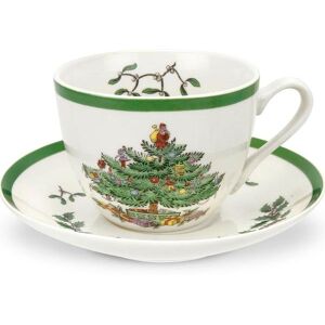 Christmas Tree Teacup &, Saucer 20 cl - Spode