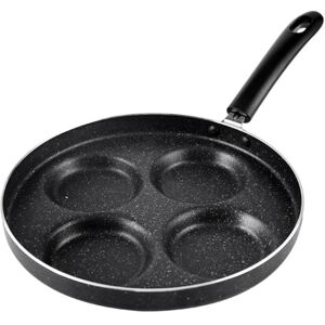 shopnbutik Maifan Stone Fried Egg Nonstick Pan Waffle Maker, Style: Open Fire, Diameter: 24cm (Black)