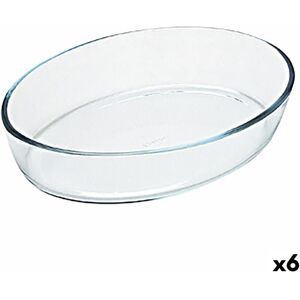 Ovn Fad Pyrex Classic Oval 35 x 24 x 7 cm Gennemsigtig Glas (6 enheder)