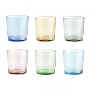 Water glass 34.5 cl Mixed Colors 6-pack - Aida