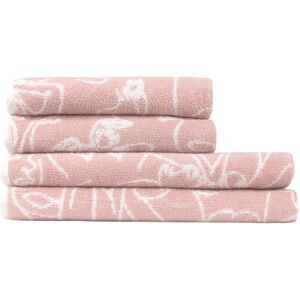 Furn Everybody Abstract Cotton Towel Bale Set (Pack of 4)