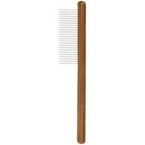 Shoppo Marte Cat Dog Solid Wood Comb For Removing Floating Hair Pet Cleaning Grooming Flea Comb(C)